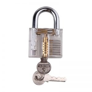 Transparent Visible Padlock Practice Lock