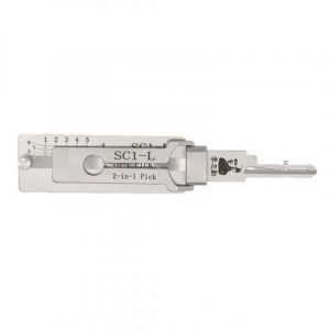 Lishi SC1-L (Reverse Handing) 2-in-1 Pick & Decoder for 5-Pin Schlage Keyway