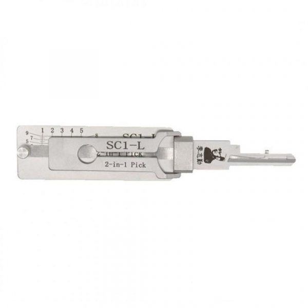 Lishi SC1-L (Reverse Handing) 2-in-1 Pick & Decoder for 5-Pin Schlage Keyway