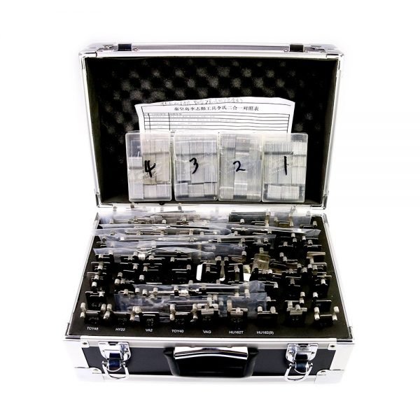 Original Lishi 2in1 Decoder and Pick - 102 Pieces Full Set w/ Storage Case