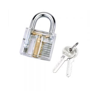Transparent Practice Lock 12 Piece Lock Pick Set Key Extractor