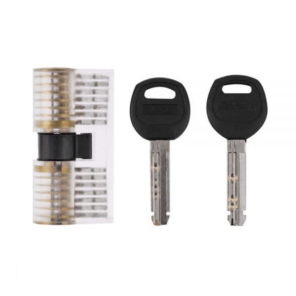 Transparent 7 Pin Dimple Practice Cylinder Lock