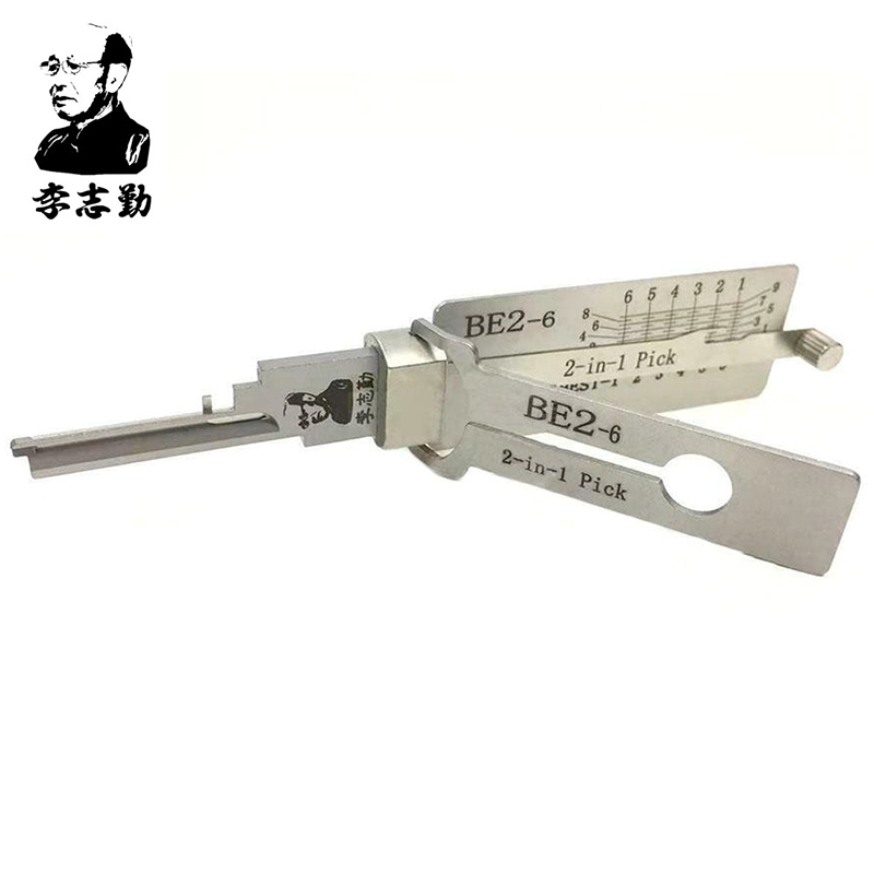 Lishi BE2-6 2-in-1 Pick & Decoder for BEST A 6 Pin SFIC Cylinders