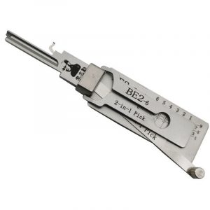 Lishi BE2-6 2-in-1 Pick & Decoder for BEST “A” 6 Pin SFIC Cylinders