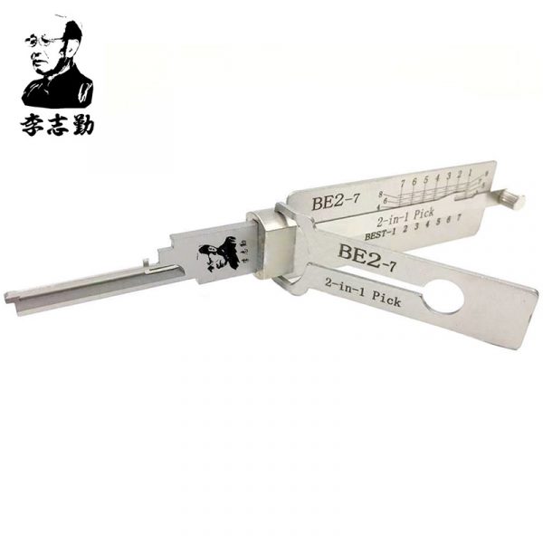 Lishi BE2-7 2-in-1 Pick & Decoder for BEST “A” 7 Pin SFIC Cylinders