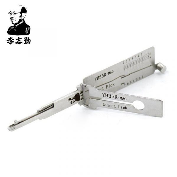 Lishi YH35R-MAG Extended Length 2in1 Decoder and Pick with Magnetic Gate