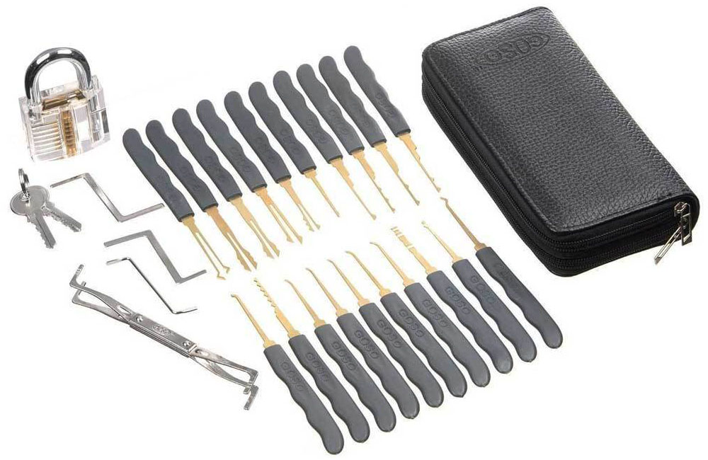 Goso Lock Picking Tools Set - Locksmith Pick Kit 21Pcs ABK-940