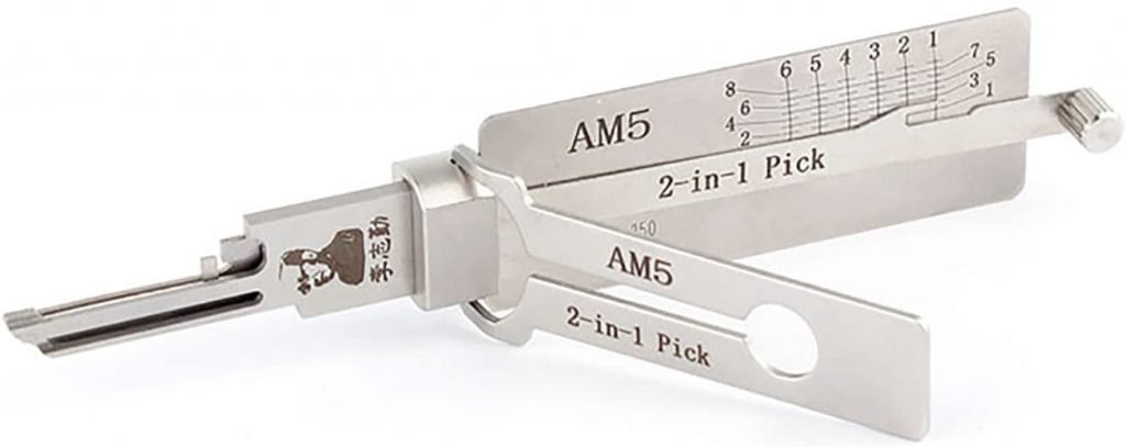 American Lock (AM5, AM7, AM3) 6 Pin Lishi 2 in 1 Pick and Decoder