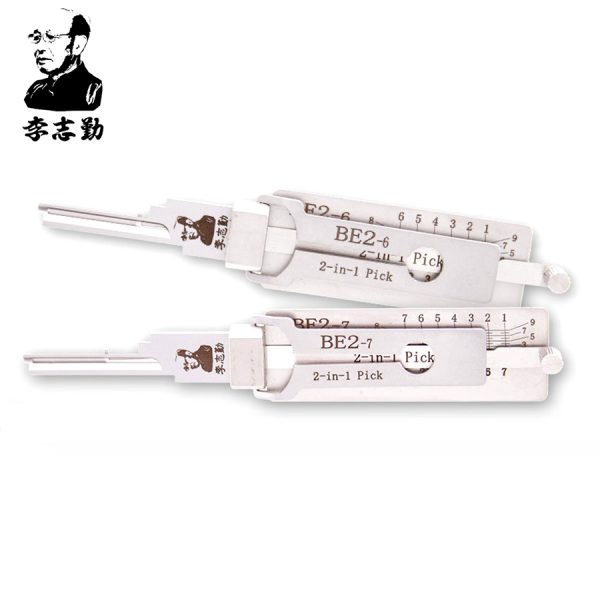 Lishi BE2 BEST A 6-Pin & 7-Pin 2-in-1 Residential Tools - Bundle of 2