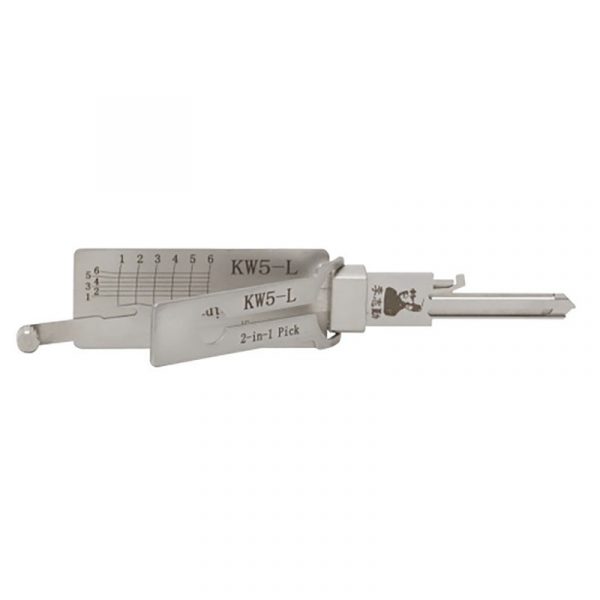 Lishi KW5-L (Reverse Handing) 2-in-1 Pick & Decoder for 6-Pin Kwikset Keyway
