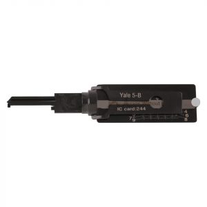 Lishi Style AKK Yale-5B 2-in-1 Pick & Decoder for YALE 5-Pin Euro Lock Cylinder