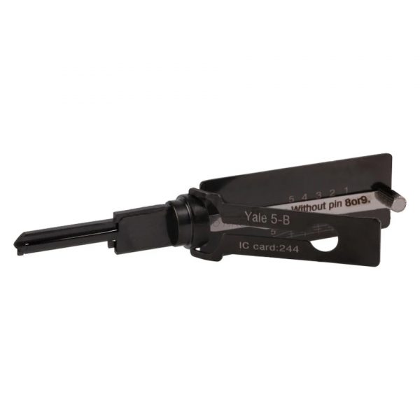 Lishi Style AKK Yale-5B 2-in-1 Pick & Decoder for YALE 5-Pin Euro Lock Cylinder