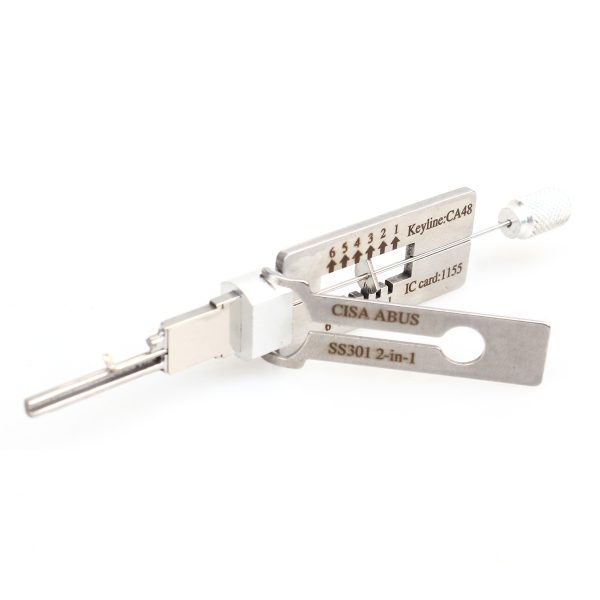 Lishi Style CISA & ABUS 2-in-1 Decoder and Pick