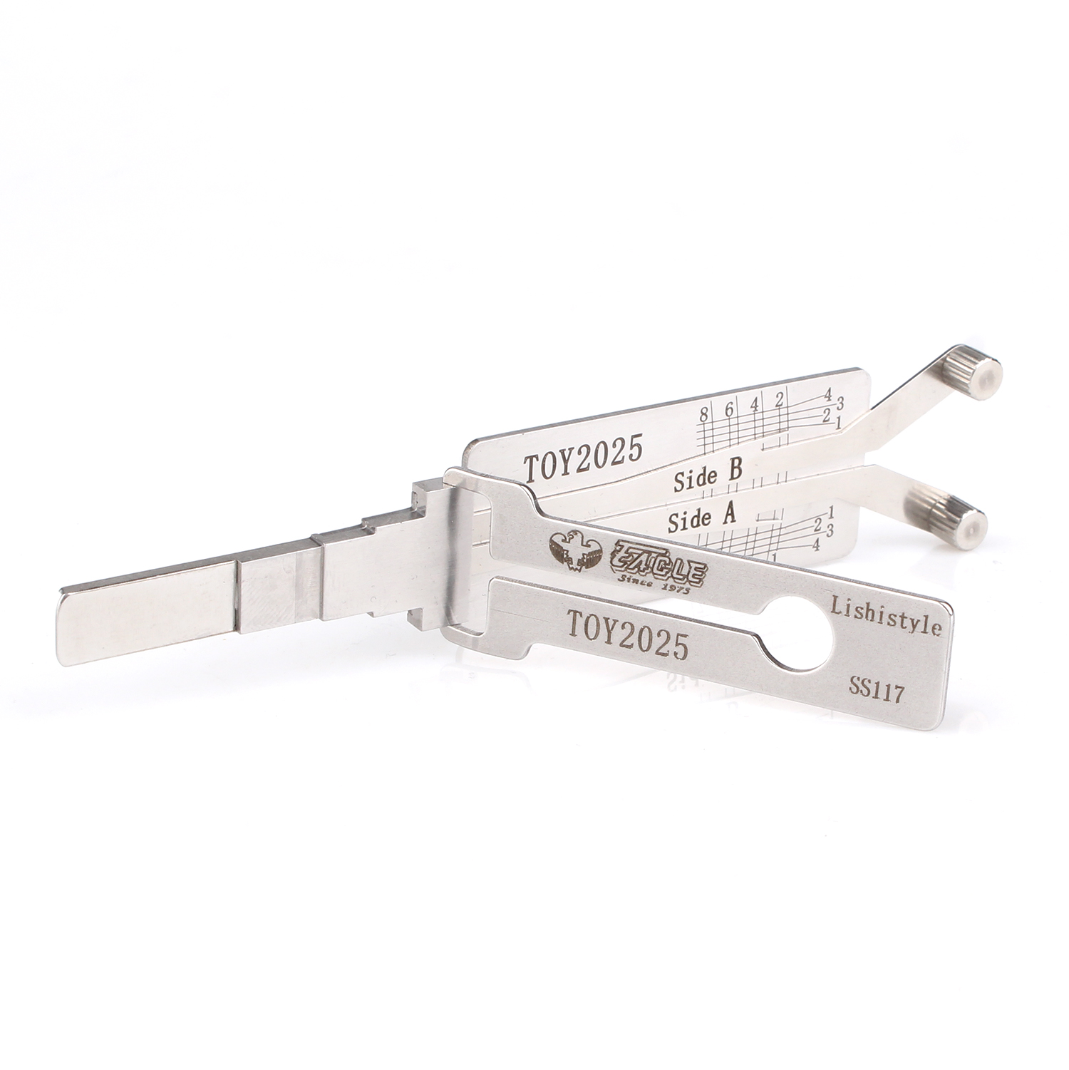 Lishi Style TOY2025 2-in-1 Decoder and Pick for Toyota 2025